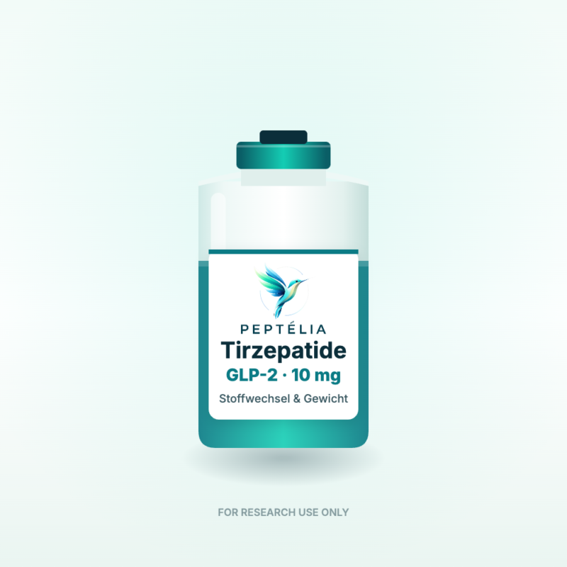 Tirzepatide GLP-2 · 10 mg – Peptélia Forschungspeptid