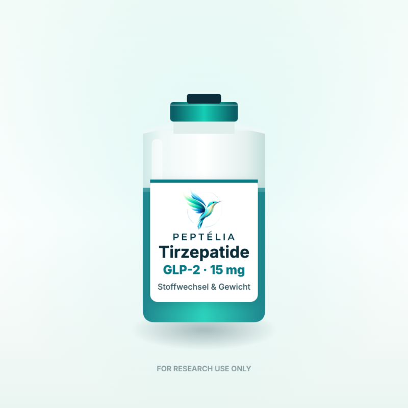 Tirzepatide GLP-2 · 15 mg – Peptélia Forschungspeptid