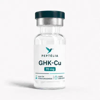 Peptélia GHK-Cu 70 mg Forschungspeptid im weißen Vial