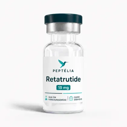 Retatrutid GLP-3 15 mg Forschungspeptid Vial – Peptélia