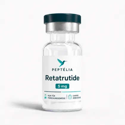 Retatrutid GLP-3 5 mg Forschungspeptid Vial – Peptélia