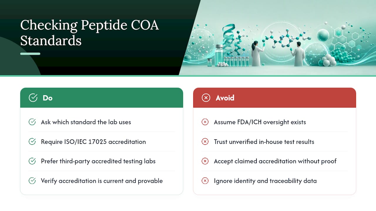 What Regulatory Standards Shape Peptide Release Specifications? — overview diagram