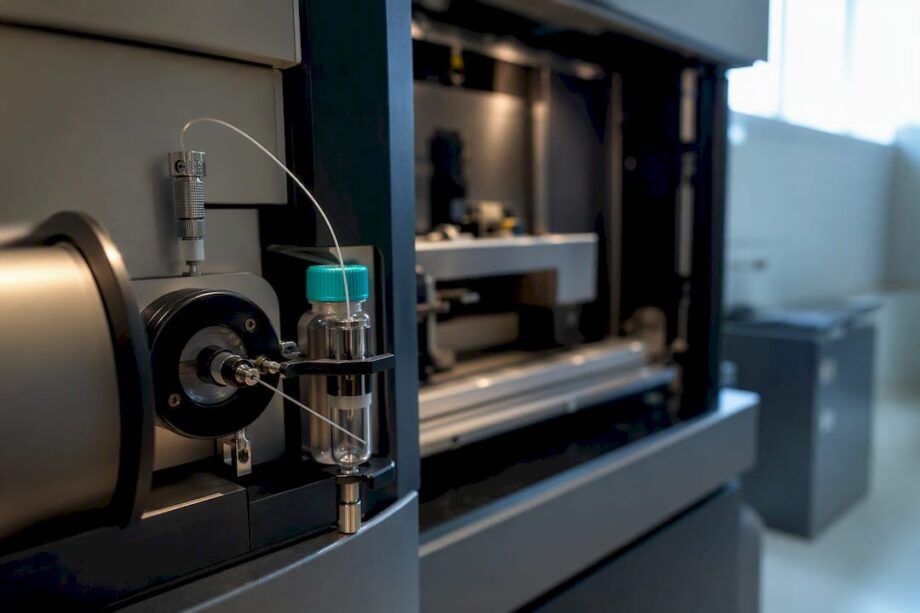NanoLC ESI mass spectrometry instrument connection
