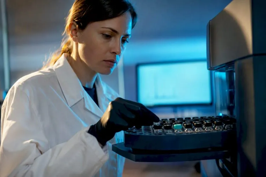HPLC laboratory testing anonymous peptide vials