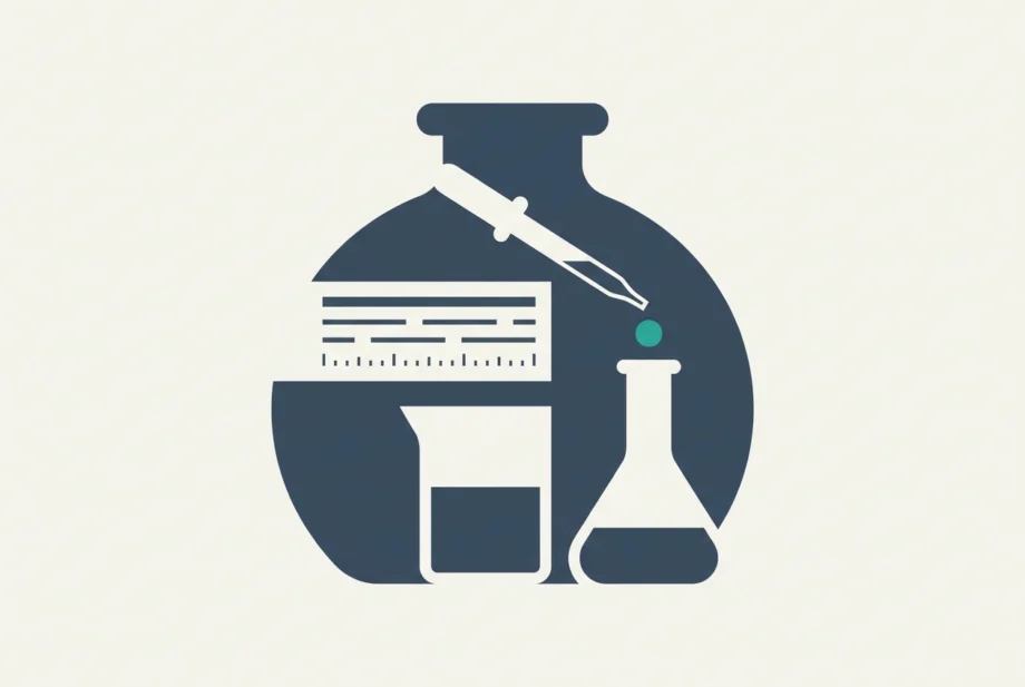 Professional header image for educational tutorial: Retatrutid-Dosierung im Forschungsprotokoll: Konzentratio...